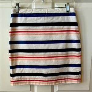 Ann Taylor striped mini skirt, size 4